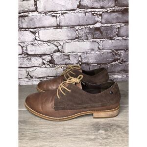 Caterpillar TALLY Corduroy Mauve Peppercorn Leather Low Top Oxfords Women’s 9.5M